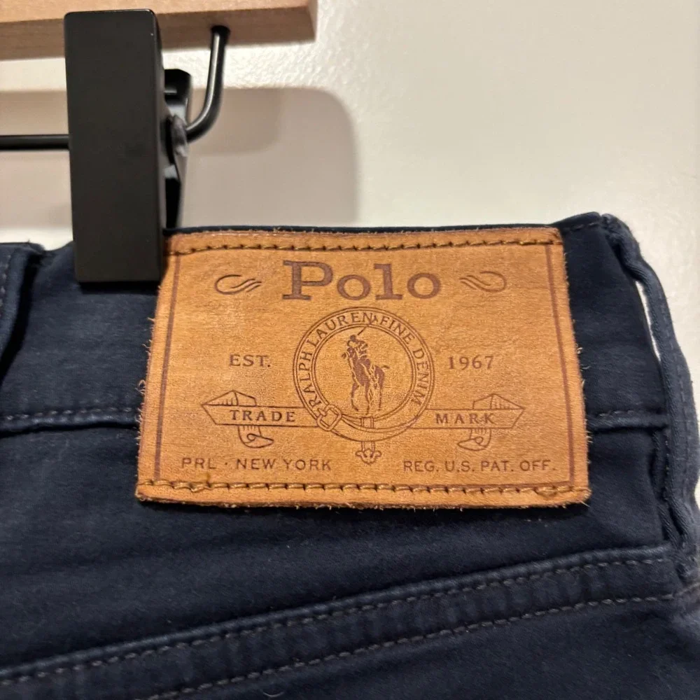 Polo Ralph Lauren Mens 36x30 Navy Blue Straight Leg 5-Pocket Pants 5181
